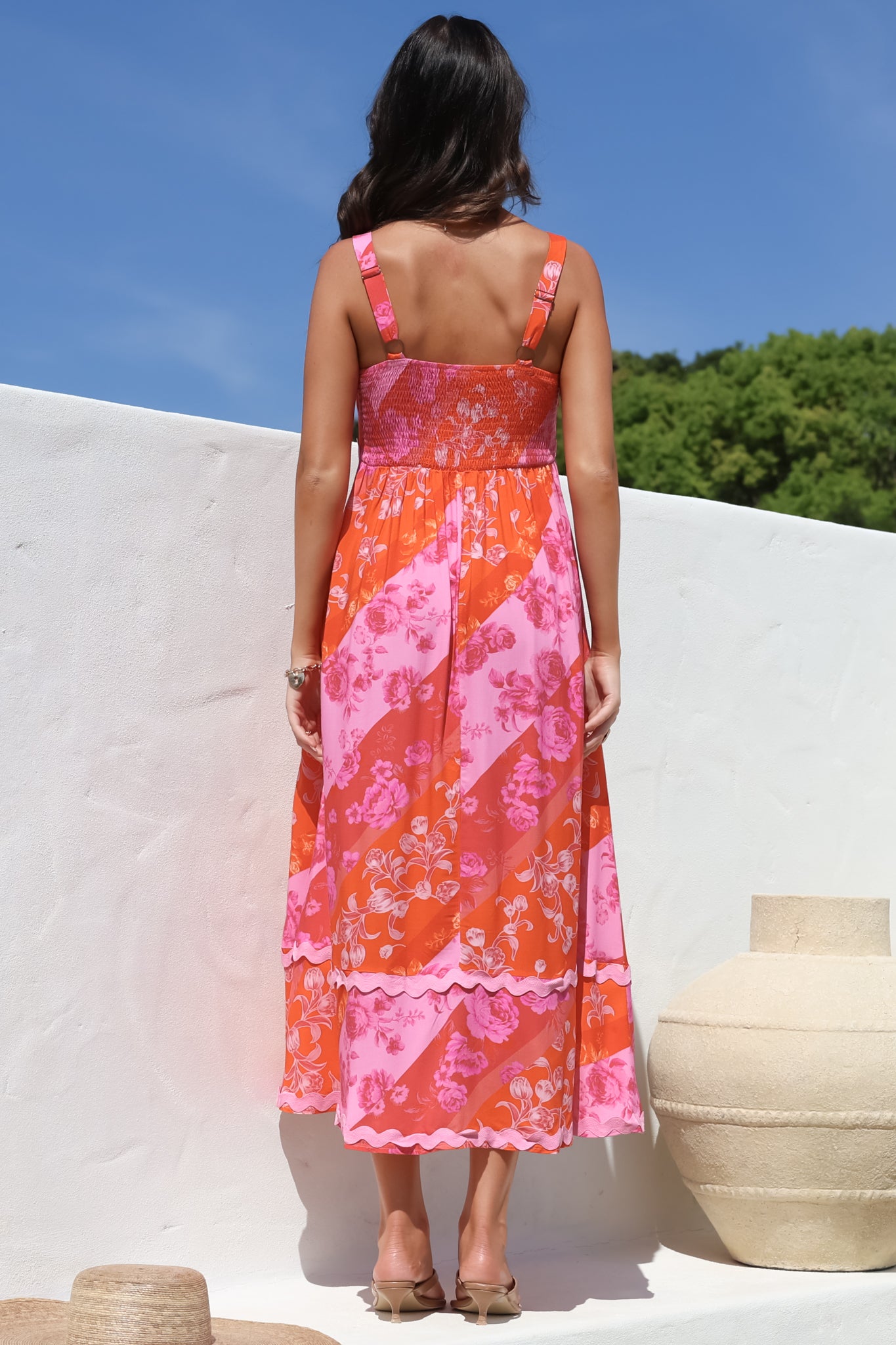 Midi Dress - Ric Rac Spliced Sun Dress