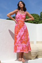 Midi Dress - Ric Rac Spliced Sun Dress