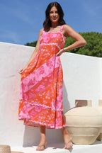 Midi Dress - Ric Rac Spliced Sun Dress
